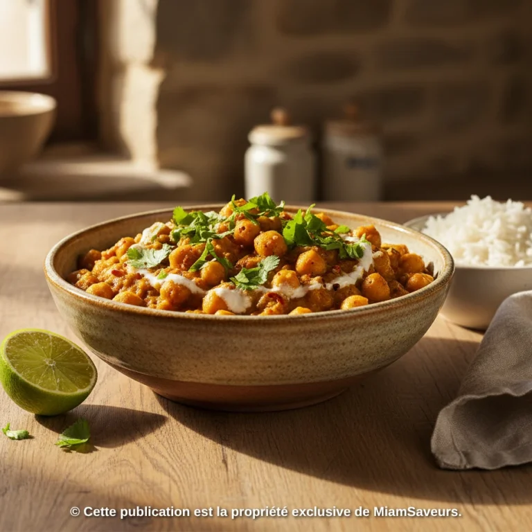 Mon curry de pois chiches onctueux et parfumé