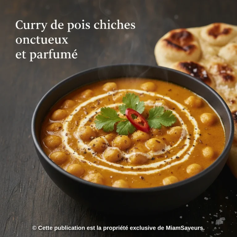 Mon curry de pois chiches onctueux et parfumé
