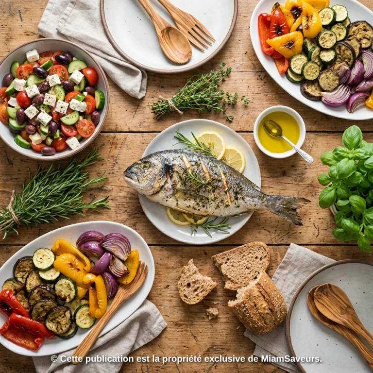 Menus régime méditerranéen : exemple de semaine équilibrée et facile