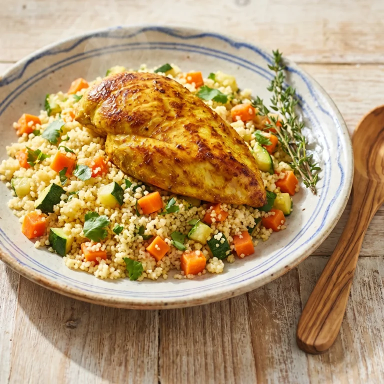 Mon Poulet Solaire au Curcuma et Légumes du Soleil