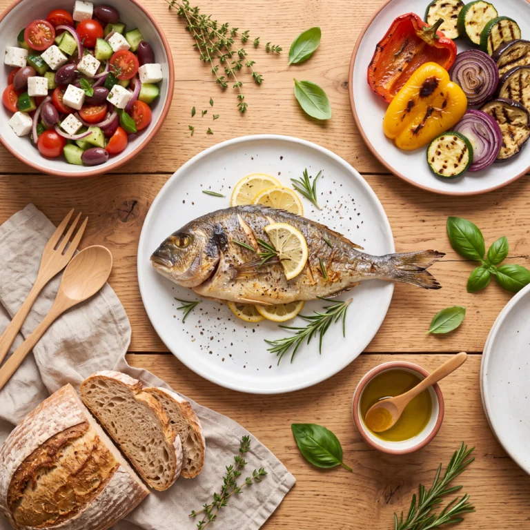 Menu régime Méditerranéen 7 Jours : exemple complet