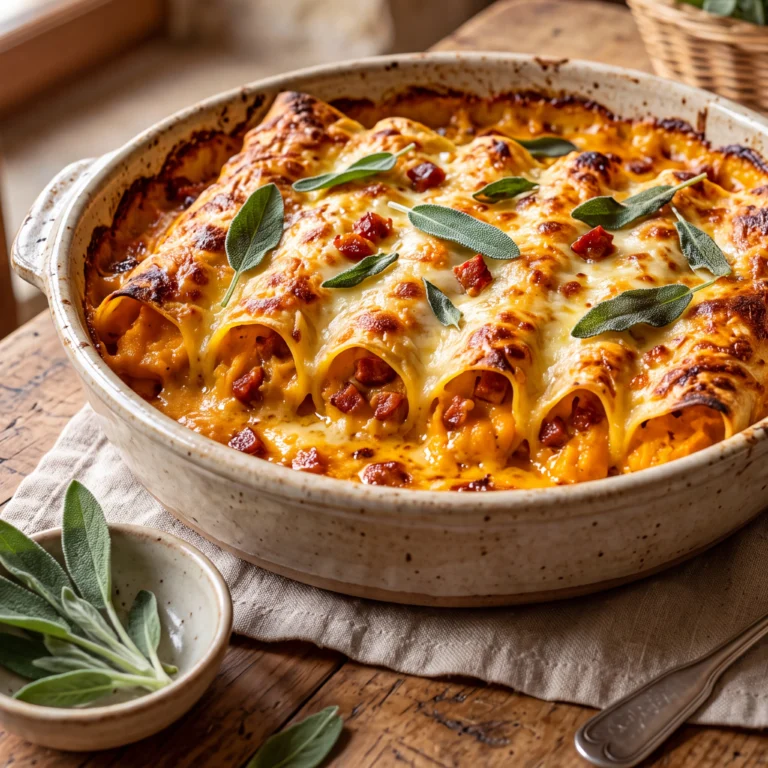 Cannelloni butternut et chorizo sains et gourmands