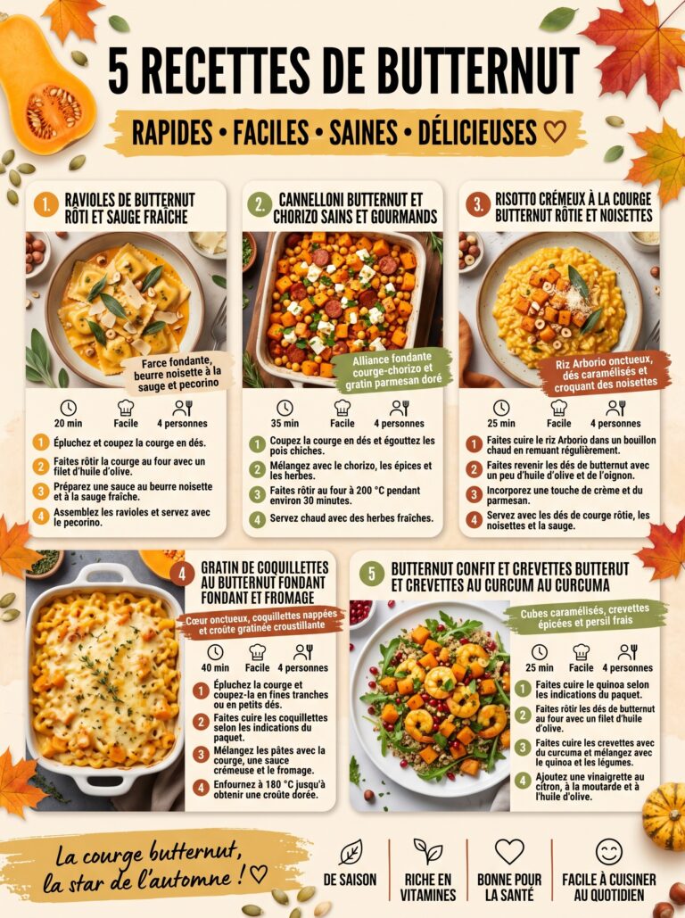 5 recettes de butternut réconfortantes et inratables